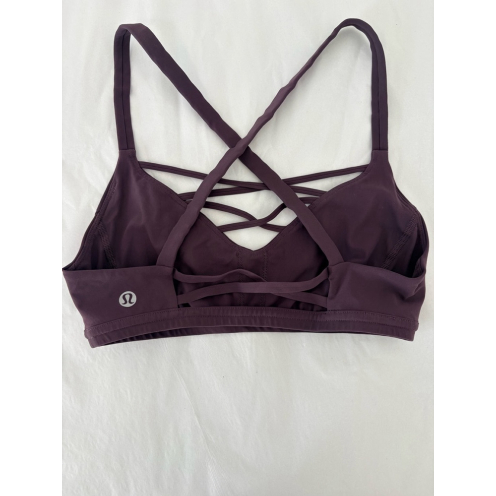 Lululemon Laced With Intent Bra Sz 2 A/B Black Currant EUC - Picture 4 of 6